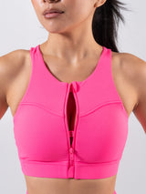 Thumbnail 4 of Wicked Zip Sports Bra - Hot Mess, 4 of 11