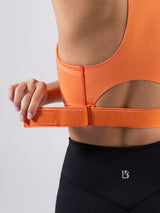 Thumbnail 9 of Wicked Zip Sports Bra - Lava Print, 9 of 11
