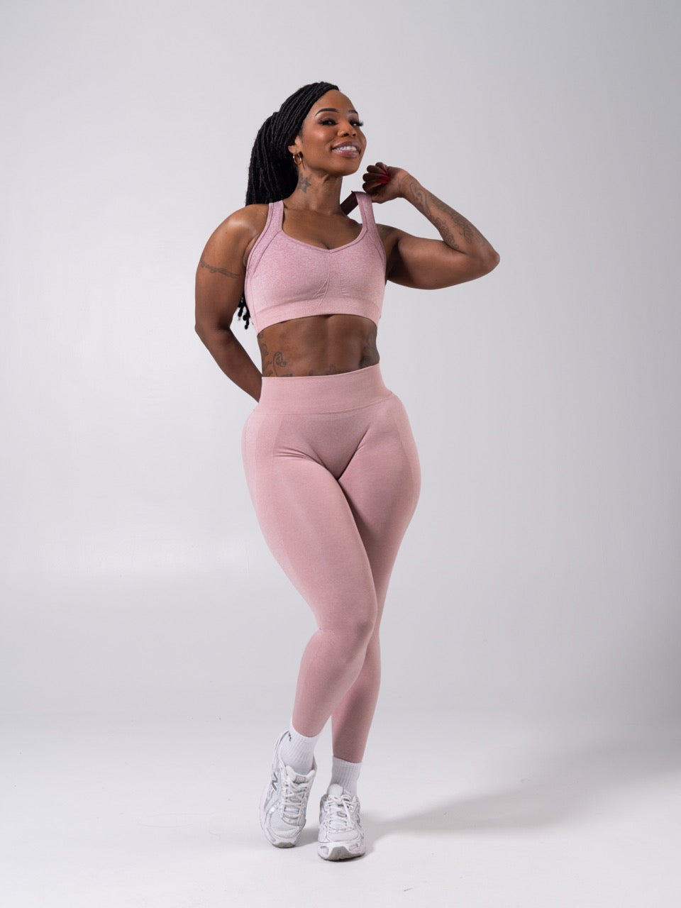 **PREORDER** Vida Seamless Sports Bra - Heather Rose Ombre