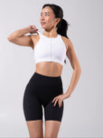 Wicked Zip Sports Bra - White