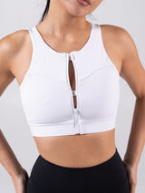 Thumbnail 4 of Wicked Zip Sports Bra - White, 4 of 9