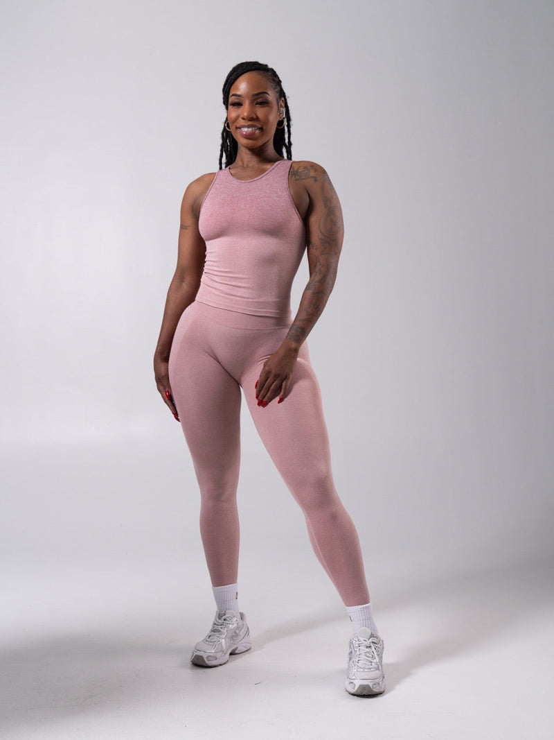 **PREORDER** Shape Seamless Hip Tank - Heather Rose Ombre