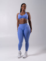 Thumbnail 2 of **PREORDER** Miracle Seamless Hip Rise Legging - Heather Azul, 2 of 10