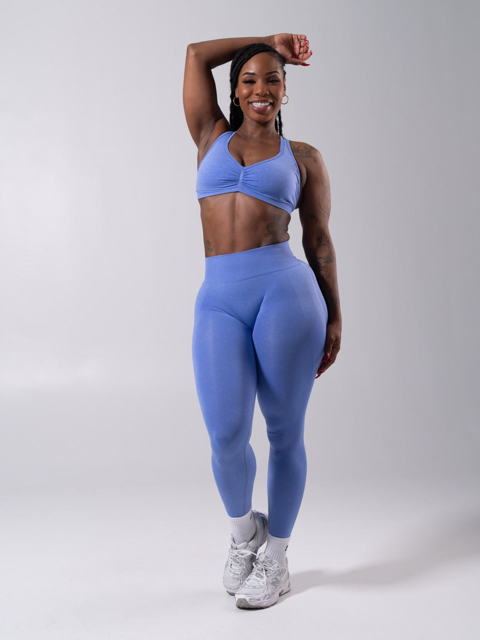 **PREORDER** Miracle Seamless Hip Rise Legging - Heather Azul