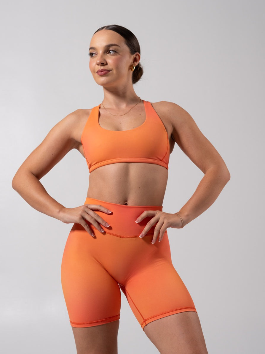 Crossfire Sports Bra - Lava Print