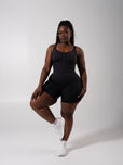 **PREORDER** Miracle Scrunch Seamless Bodysuit 5" - Heather Charcoal