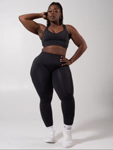 Thumbnail 2 of Miracle Seamless Mid Rise Legging - Heather Charcoal, 2 of 5