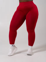 Thumbnail 1 of **PREORDER** Miracle Seamless Hip Rise Legging - Heather Lipstick Red, 1 of 9