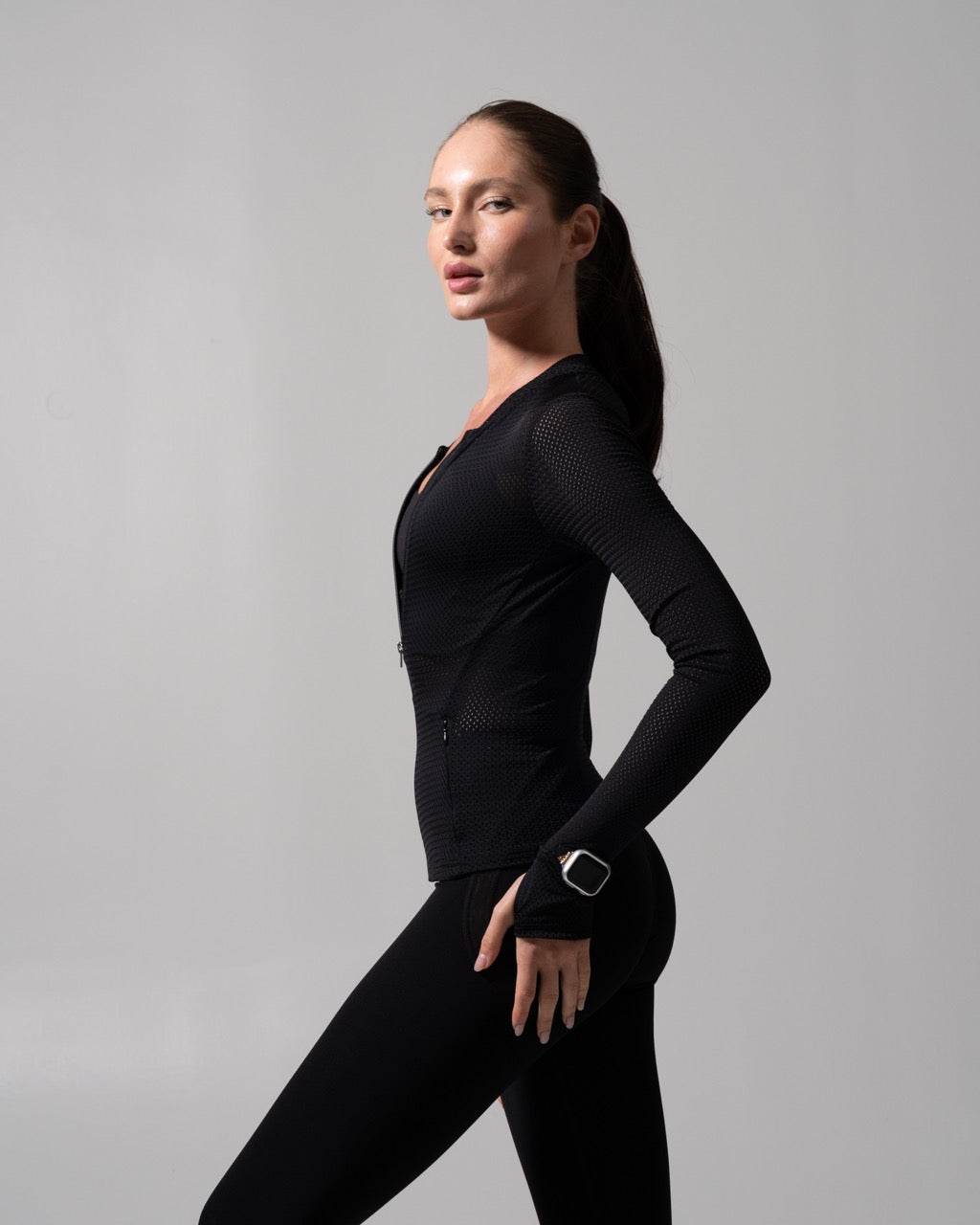 Spice Mesh Jacket - Onyx Black