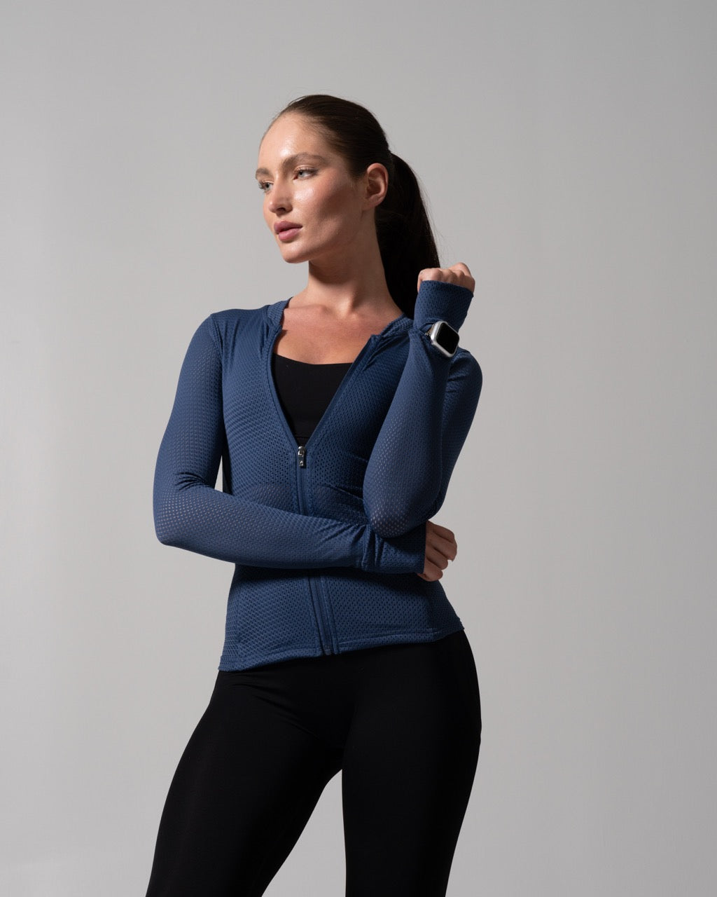 Spice Mesh Jacket - Baked Blue