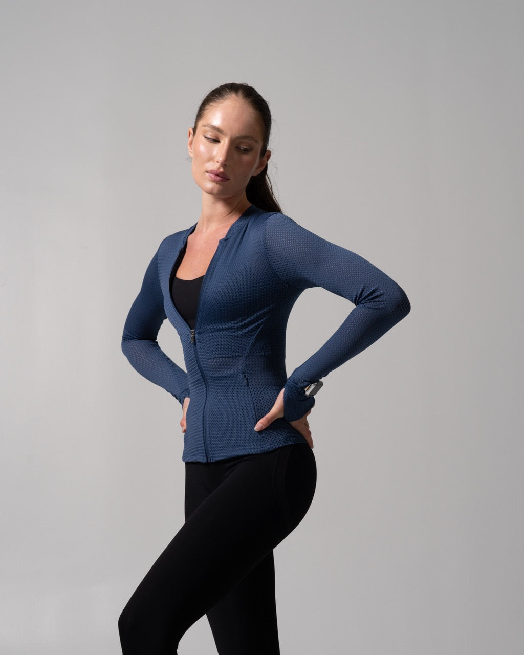 Spice Mesh Jacket - Baked Blue