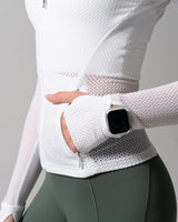 Thumbnail 5 of Spice Mesh Jacket - White, 5 of 6