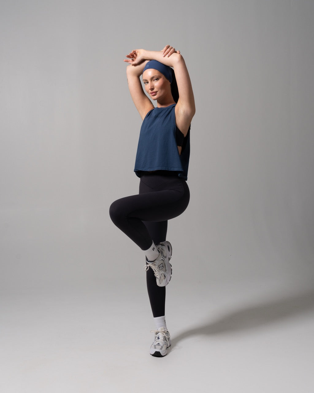 Essential Waist Tank - Baked Blue