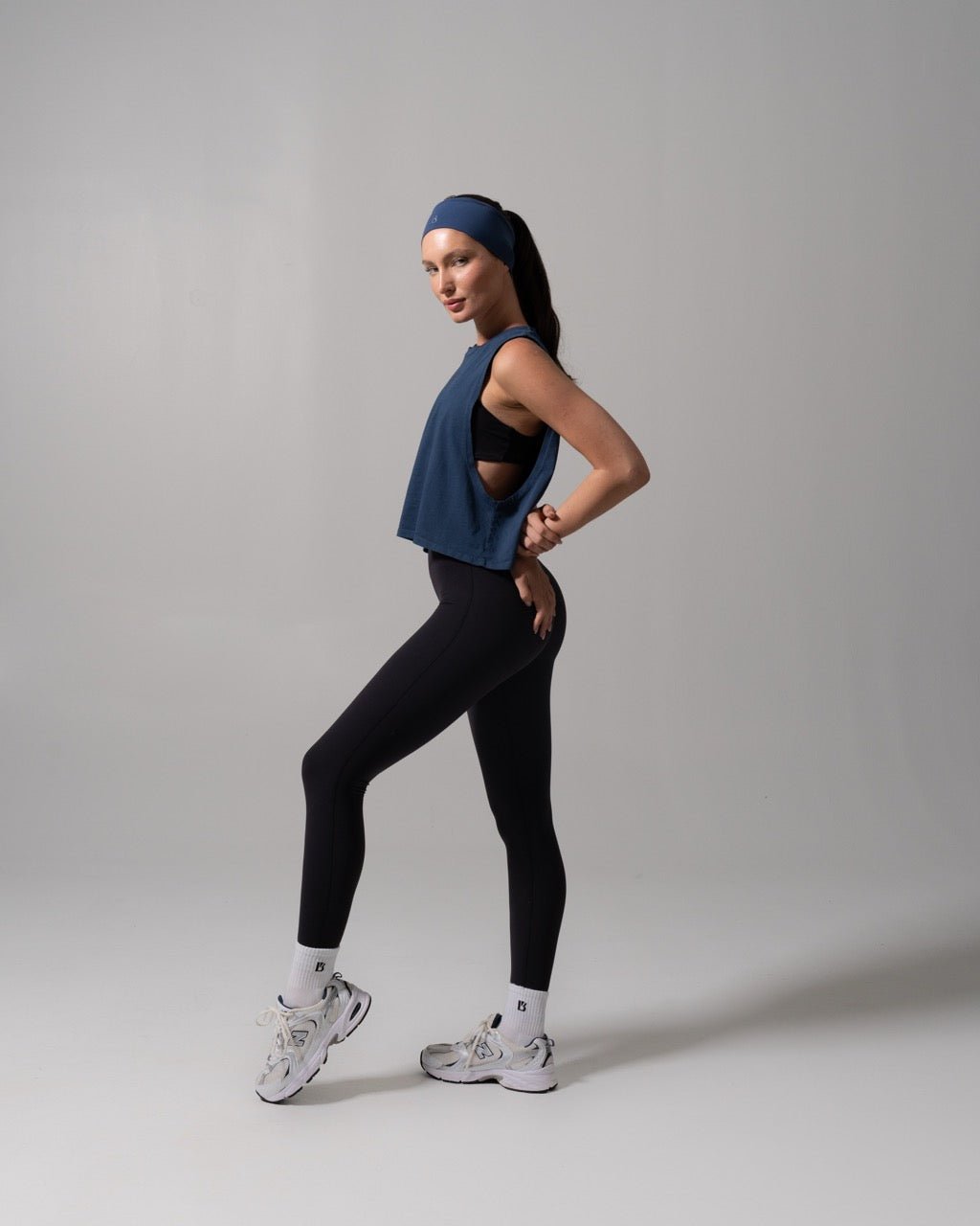 Essential Waist Tank - Baked Blue