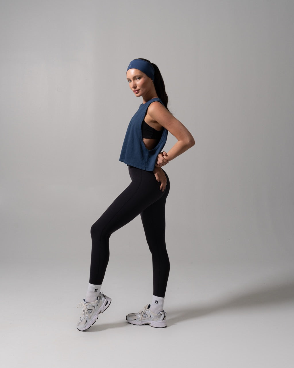 Essential Waist Tank - Baked Blue