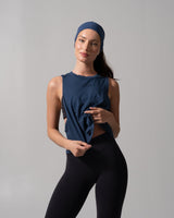 Thumbnail 5 of Essential Waist Tank - Baked Blue, 5 of 8