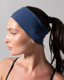 Poshknit Wide Headband - Baked Blue