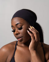 Thumbnail 1 of Poshknit Wide Headband - Onyx Black, 1 of 3
