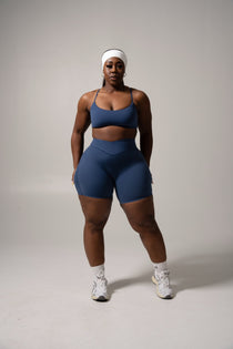 Siren Scrunch Short 5" - Baked Blue