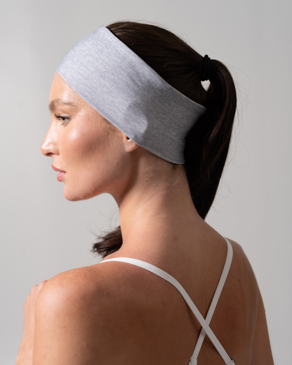 Poshknit Wide Headband - Platinum