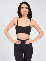 Thumbnail 4 of Ivy Wrap Sports Bra - Onyx Black, 4 of 8