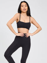 Thumbnail 1 of Ivy Wrap Sports Bra - Onyx Black, 1 of 8