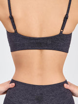 Thumbnail 5 of Dream Heathered Sports Bra - Black Heather, 5 of 6