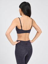 Thumbnail 6 of Dream Heathered Sports Bra - Black Heather, 6 of 6