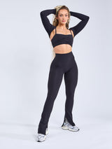 Thumbnail 5 of Rosa Boot Cut Legging - Onyx Black, 5 of 11