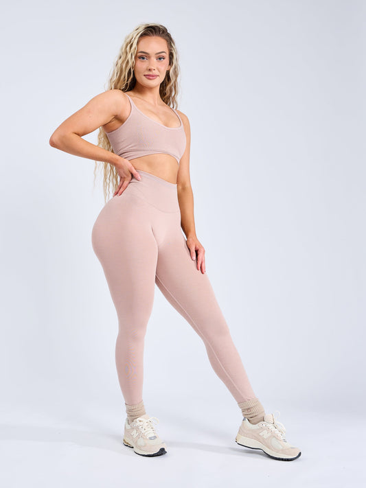 BuffBunny Camilla Crop Capri Pink Yoga Running Workout Leggings