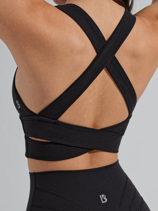 Alpha Sports Bra - Onyx Black