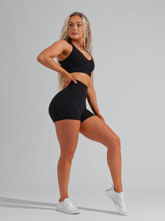 Onyx Black Legacy Short 4 Biker Shorts – Buffbunny Canada