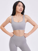 Thumbnail 2 of Scoop Seamless Sports Bra - Earl Grey, 2 of 11