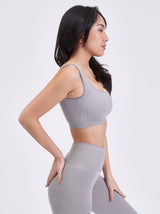 Thumbnail 3 of Scoop Seamless Sports Bra - Earl Grey, 3 of 11