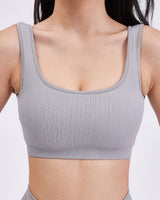 Thumbnail 5 of Scoop Seamless Sports Bra - Earl Grey, 5 of 11