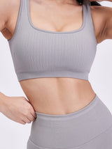 Thumbnail 1 of Scoop Seamless Sports Bra - Earl Grey, 1 of 11