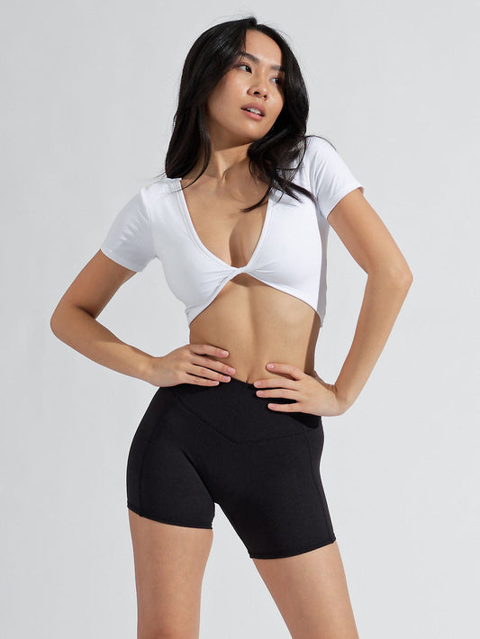 AirKnit Reversible Crop - Ivory