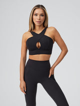 Thumbnail 13 of Harmony Halter Sports Bra - Onyx Black, 13 of 18