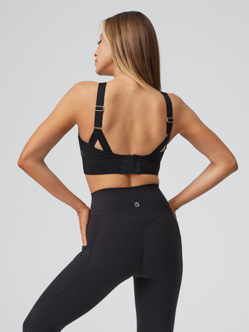 Harmony Halter Sports Bra - Onyx Black