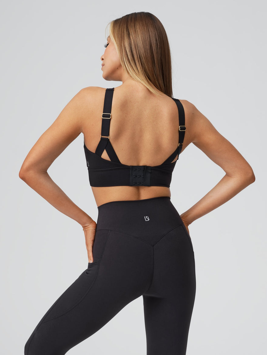 Harmony Halter Sports Bra - Onyx Black