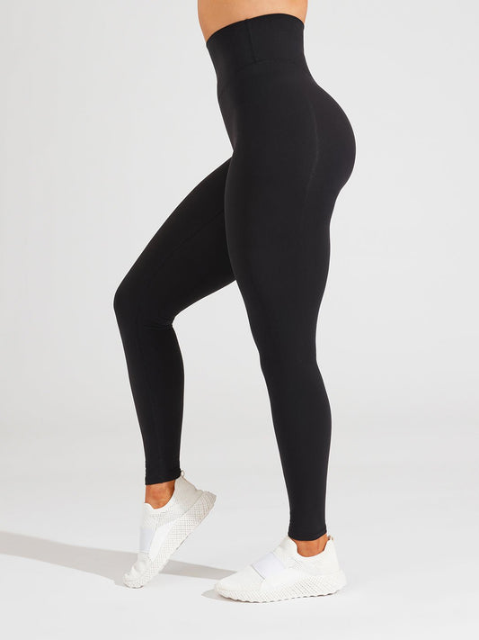 Gym Bunny High Waist Active Perforated Leggings Curves