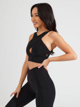 Thumbnail 6 of Harmony Halter Sports Bra - Onyx Black, 6 of 18