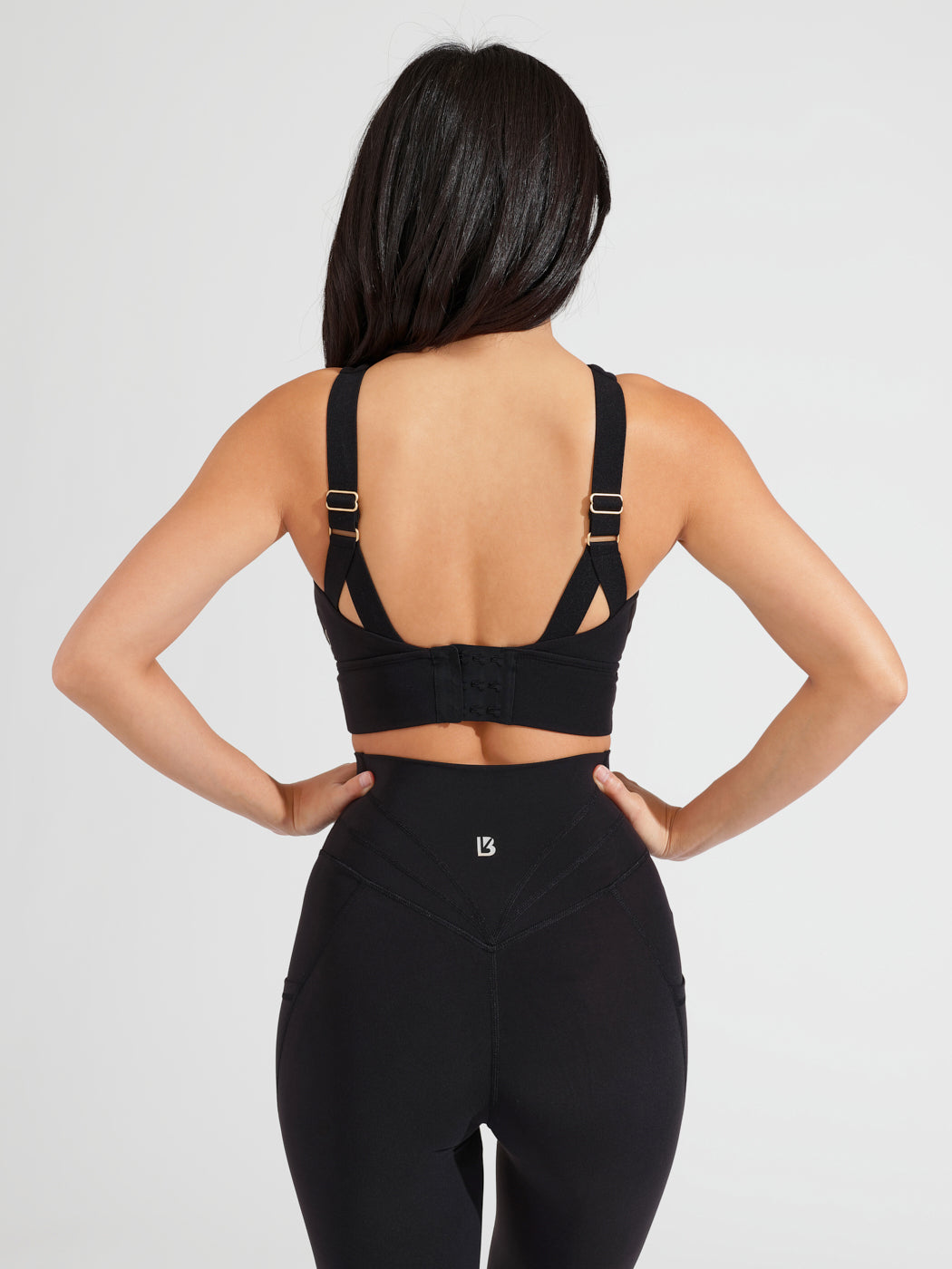 Harmony Halter Sports Bra - Onyx Black
