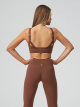 Thumbnail 9 of Harmony Halter Sports Bra - Mocha, 9 of 10