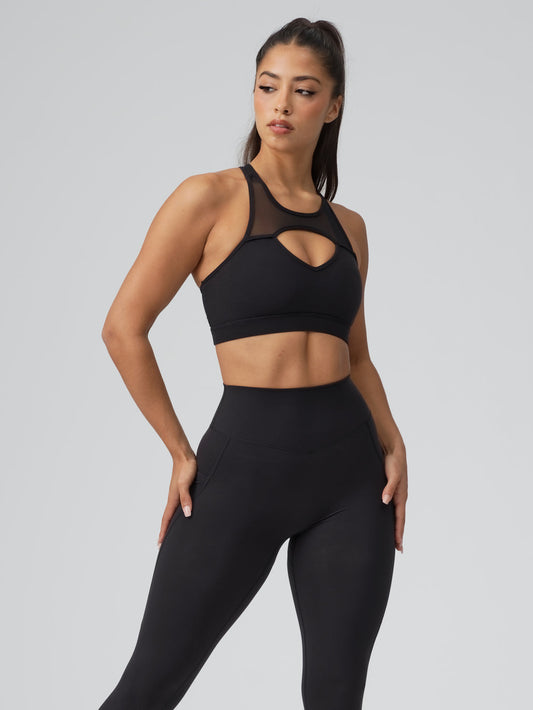 Ambrosia Sports Bra - Onyx Black