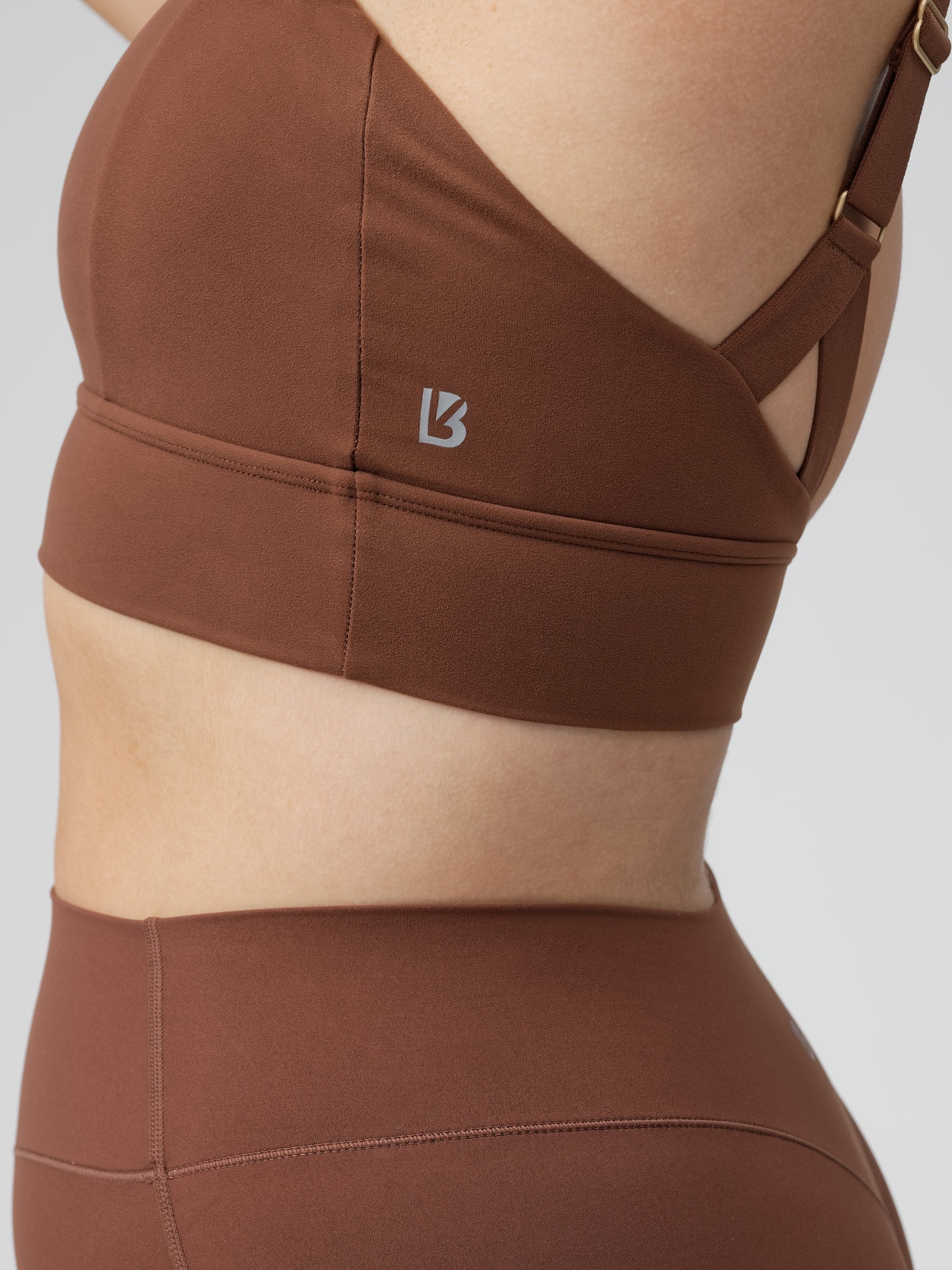 Harmony Halter Sports Bra - Mocha