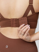 Thumbnail 2 of Harmony Halter Sports Bra - Mocha, 2 of 10