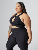 Thumbnail 18 of Sphynx Ribbed Sports Bra - Onyx Black, 18 of 27