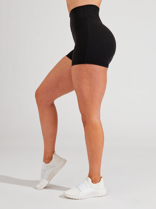 Buffbunny Legacy Short 4" - Onyx Black (side)