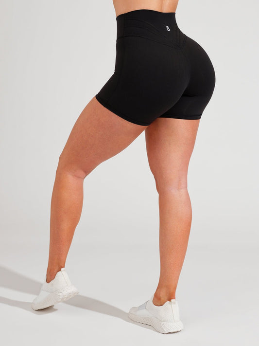 Buffbunny Legacy Short 4" - Onyx Black (back)